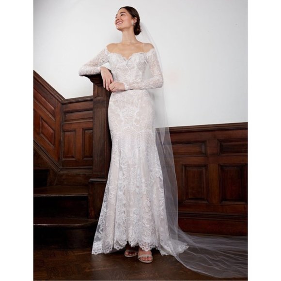 Watters | Dresses | Anthropologie Bhldn X Watters Ula Lace Mermaid ...